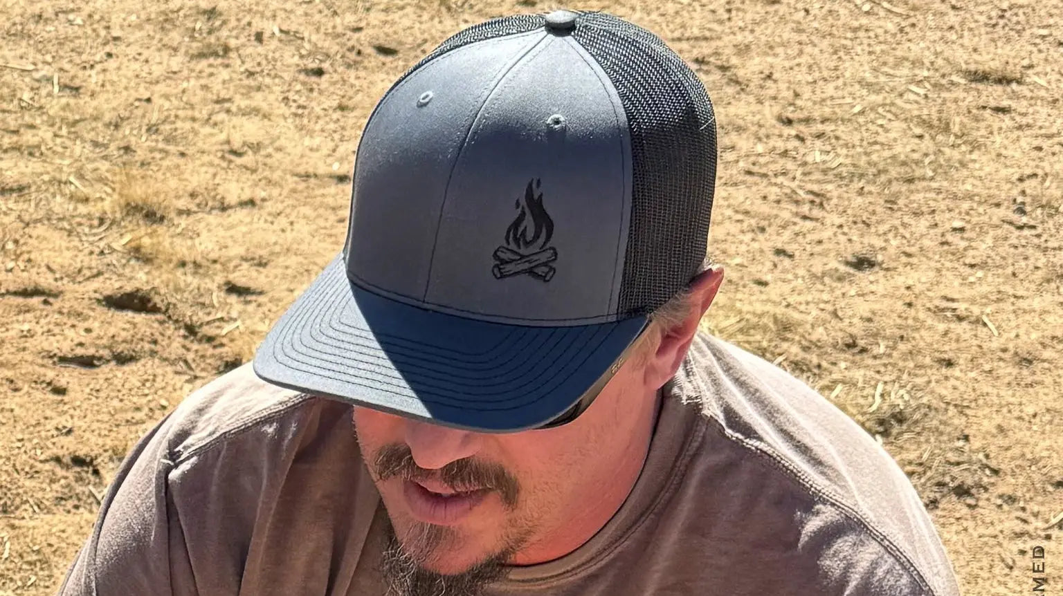 Want To Know More Embroidery Camp Fire Trucker Hat