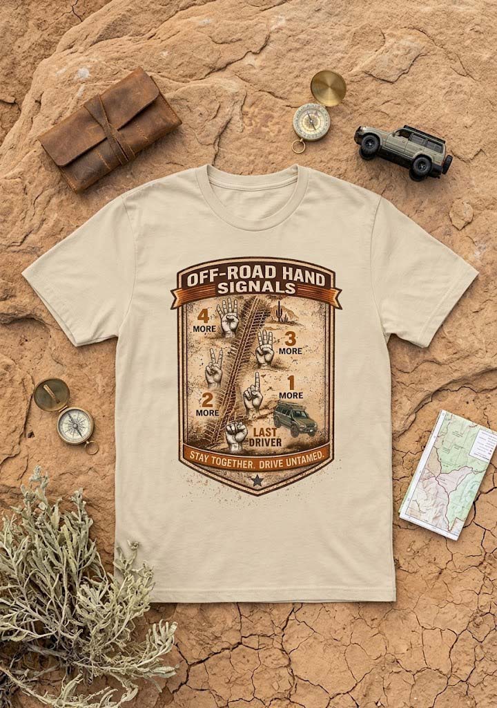 Trail Off-Roading Etiquette T-Shirt — Know Your Signals