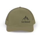 Live Untamed Trucker Hat - Embroidered Snapback Cap for Outdoor Adventure 