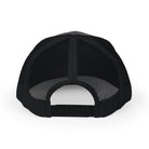 Black mesh cap on a white background