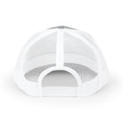 White mesh cap on a white background