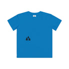 Blue t-shirt with with Sasquatch in Wilderness design.