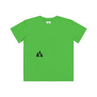 Green t-shirt with Sasquatch in Wilderness design.