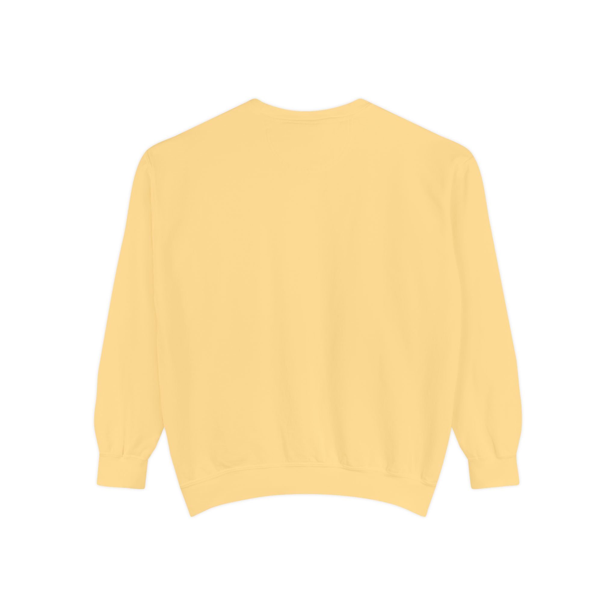 Yellow sweater on a white background