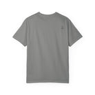 Back of granite t-shirt on a white background with LLU logo