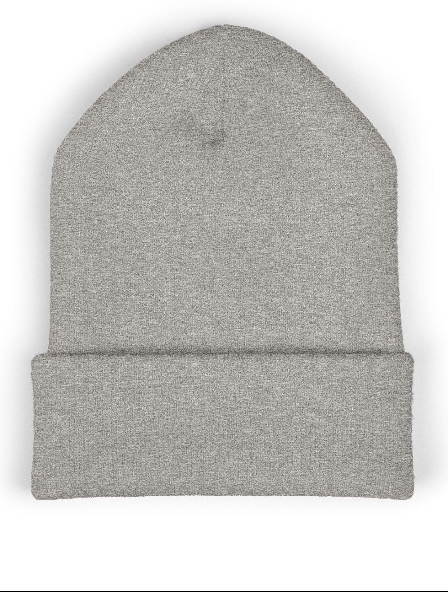 Heather Gray beanie on a white background
