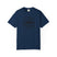 Navy blue t-shirt with 'Life Lived Untamed' graphic on a white background