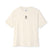 Bone t-shirt with a black campfire on a white background