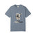 Blue t-shirt with a longhorn cow graphic and 'untamed' text on a white background