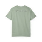 Bay green t-shirt with Life Lived Untamed text on it