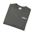 Folded gray t-shirt with '11,503 FT.' text on a white background