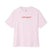 Soft Pink Unplug Yourself Boxy Fit T-Shirt made from premium Airlume cotton, featuring a relaxed unisex fit.